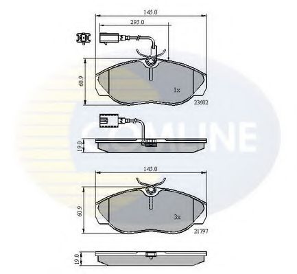 Тормозные колодки COMLINE CBP11031