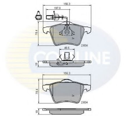Гальмівні колодки COMLINE CBP11168