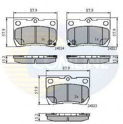 Тормозные колодки COMLINE CBP31729