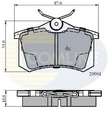 Гальмівні колодки COMLINE CBP0797