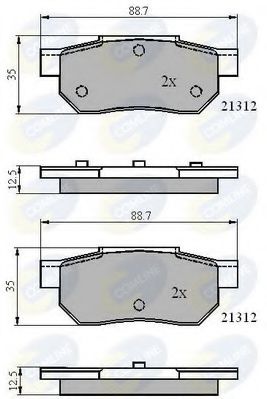 Тормозные колодки COMLINE CBP0460