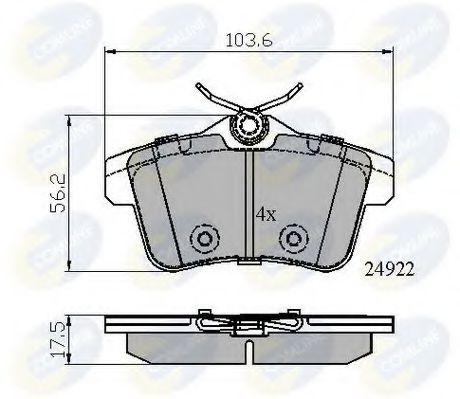 Тормозные колодки COMLINE CBP02045