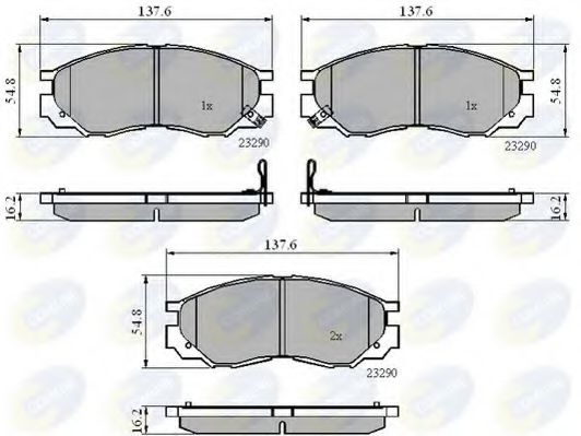 Тормозные колодки COMLINE CBP3269