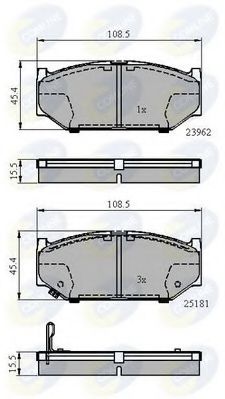 Тормозные колодки COMLINE CBP3998