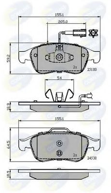 Тормозные колодки COMLINE CBP12028