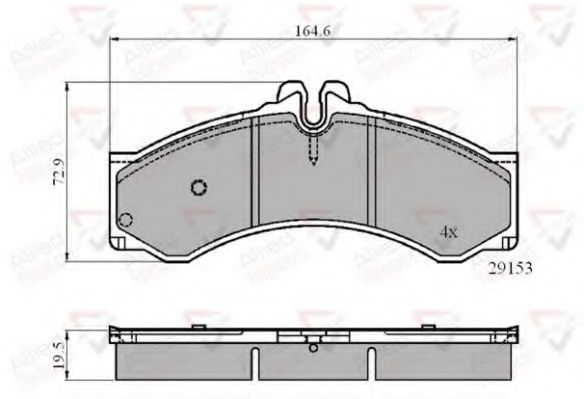 Тормозные колодки COMLINE ADB0271