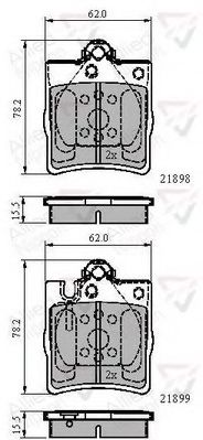 Тормозные колодки COMLINE ADB0915