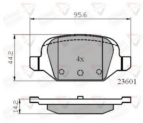 Тормозные колодки COMLINE ADB01026