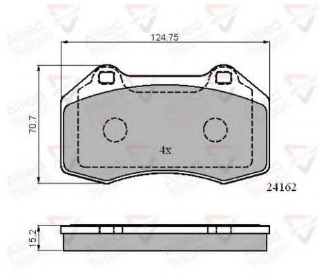 Тормозные колодки COMLINE ADB01703