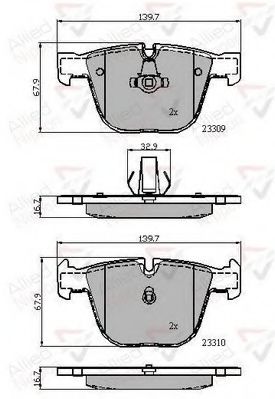 Тормозные колодки COMLINE ADB01794