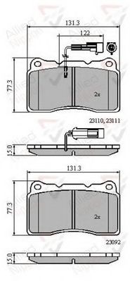 Тормозные колодки COMLINE ADB11022