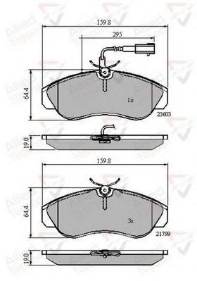 Тормозные колодки COMLINE ADB11032