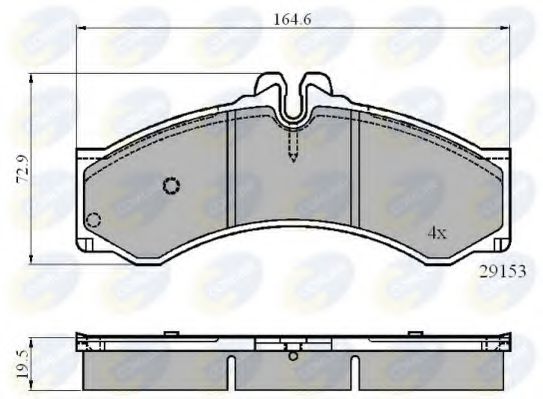 Тормозные колодки COMLINE CBP0271