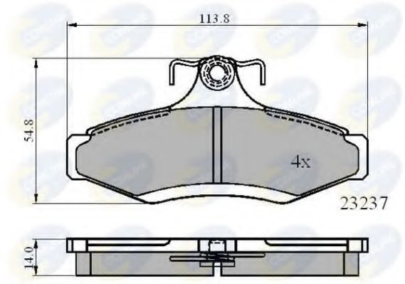 Гальмівні колодки COMLINE CBP0495
