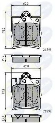 Тормозные колодки COMLINE CBP0915
