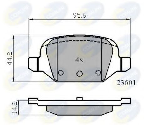 Тормозные колодки COMLINE CBP01026