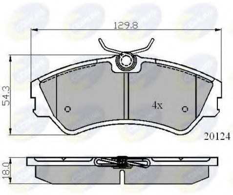 Тормозные колодки COMLINE CBP01073