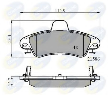 Тормозные колодки COMLINE CBP01235