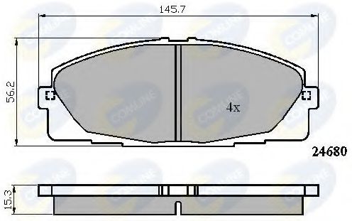 Тормозные колодки COMLINE CBP01706