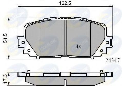 Тормозные колодки COMLINE CBP01767