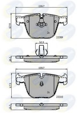 Тормозные колодки COMLINE CBP01794