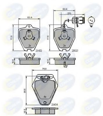 Гальмівні колодки COMLINE CBP1884