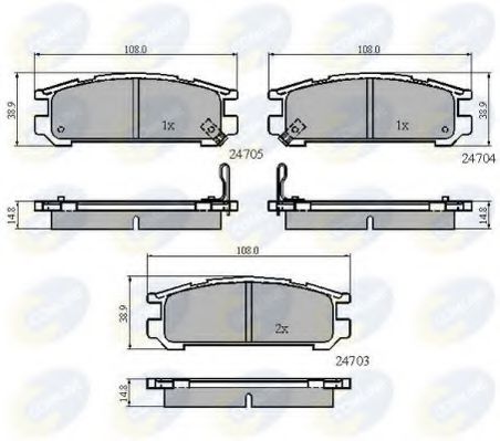 Тормозные колодки COMLINE CBP3218