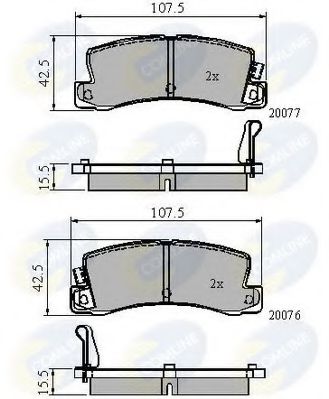 Тормозные колодки COMLINE CBP3864