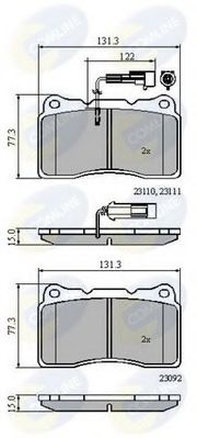 Тормозные колодки COMLINE CBP11022