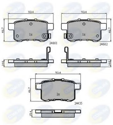 Тормозные колодки COMLINE CBP31711