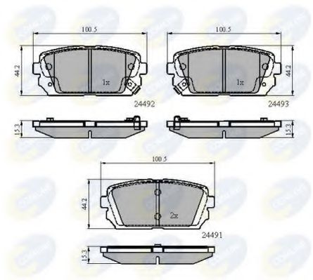 Тормозные колодки COMLINE CBP31757