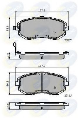 Тормозные колодки COMLINE CBP31760