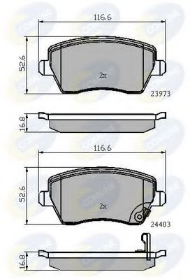 Тормозные колодки COMLINE CBP32008