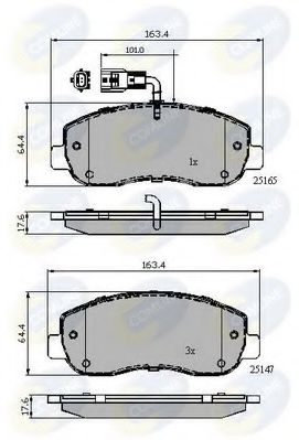 Тормозные колодки COMLINE CBP12106