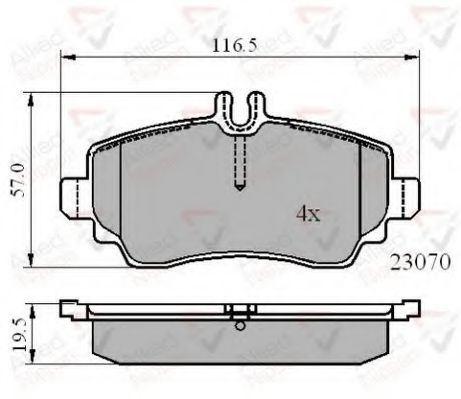 Тормозные колодки COMLINE ADB01318