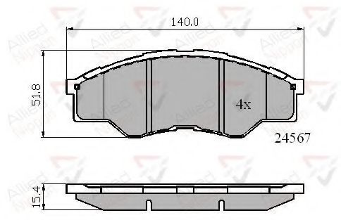 Тормозные колодки COMLINE ADB01773