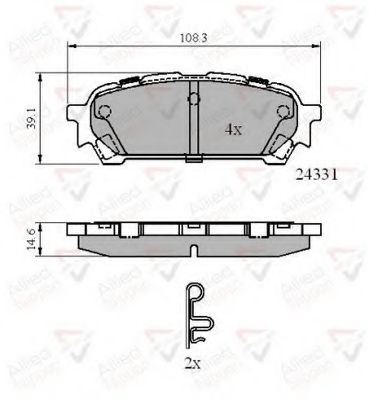 Тормозные колодки COMLINE ADB31775