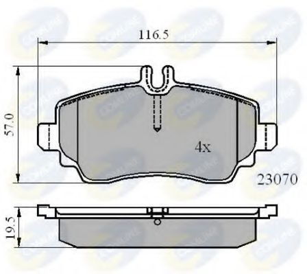 Тормозные колодки COMLINE CBP01318