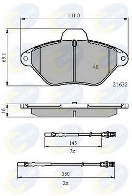 Тормозные колодки COMLINE CBP21079