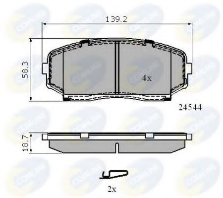 Тормозные колодки COMLINE CBP31724