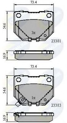 Тормозные колодки COMLINE CBP31739