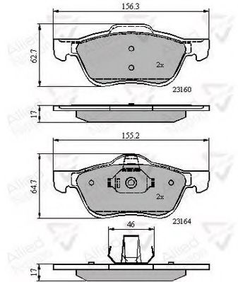 Тормозные колодки COMLINE ADB0739