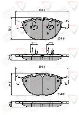 Тормозные колодки COMLINE ADB01609
