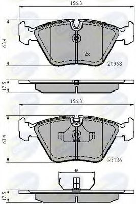 Тормозные колодки COMLINE CBP0798