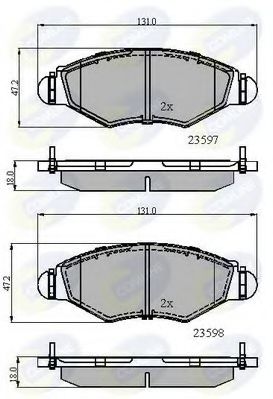 Тормозные колодки COMLINE CBP01131