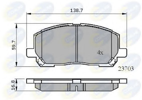 Тормозные колодки COMLINE CBP01507