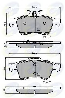 Тормозные колодки COMLINE CBP01599