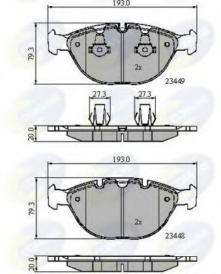 Тормозные колодки COMLINE CBP01609