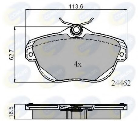 Тормозные колодки COMLINE CBP01717