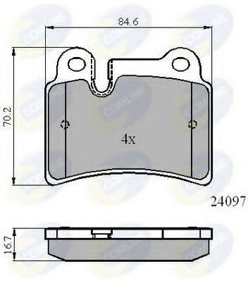Тормозные колодки COMLINE CBP01728